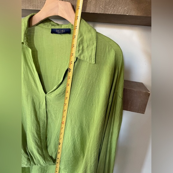 Rachel Roy|Faux wrap Drapey long sleeve blouse,high low style••• - Picture 11 of 12